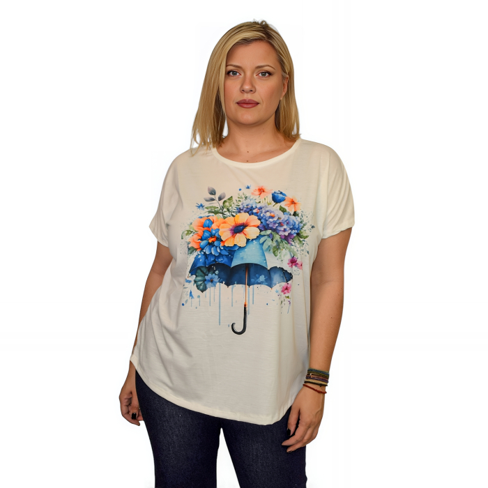 PLUS SIZE ΜΠΛΟΥΖΑ ΚΟΝΤΟΜΑΝΙΚΗ