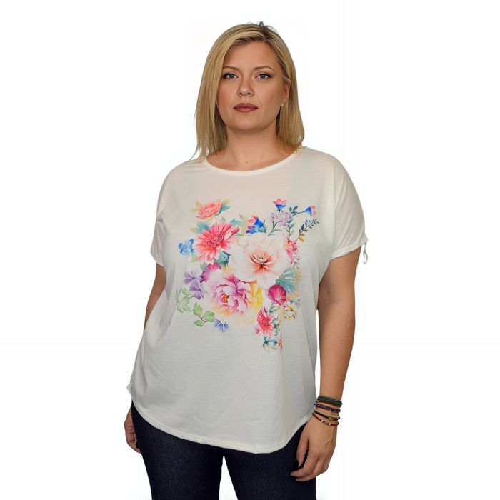 PLUS SIZE ΜΠΛΟΥΖΑ ΚΟΝΤΟΜΑΝΙΚΗ