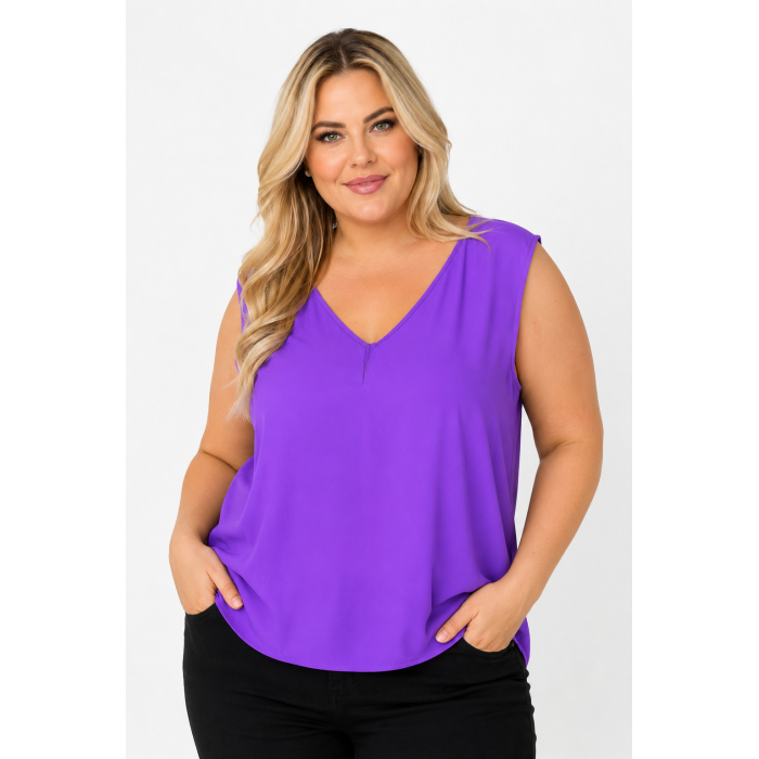PLUS SIZE ΜΠΛΟΥΖΑ ΑΜΑΝΙΚΗ