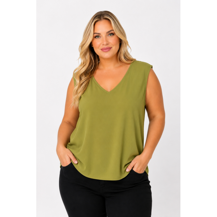 PLUS SIZE ΜΠΛΟΥΖΑ ΑΜΑΝΙΚΗ