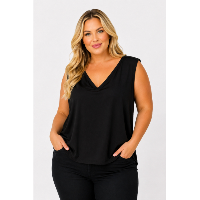 PLUS SIZE ΜΠΛΟΥΖΑ ΑΜΑΝΙΚΗ