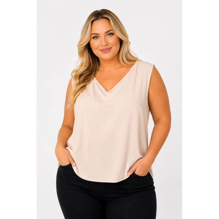 PLUS SIZE ΜΠΛΟΥΖΑ ΑΜΑΝΙΚΗ