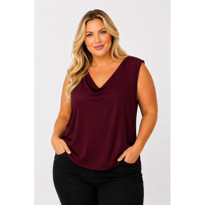 PLUS SIZE ΜΠΛΟΥΖΑ ΑΜΑΝΙΚΗ