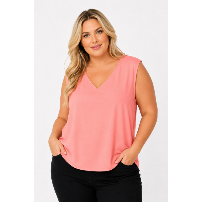 PLUS SIZE ΜΠΛΟΥΖΑ ΑΜΑΝΙΚΗ