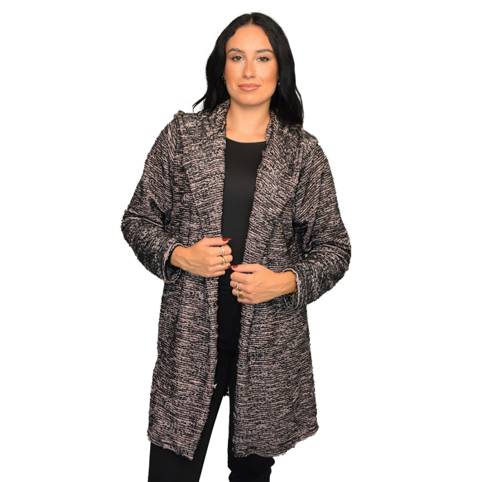 PLUS SIZE ΖΑΚΕΤΑ ΜΑΚΡΥΜΑΝΙΚΗ