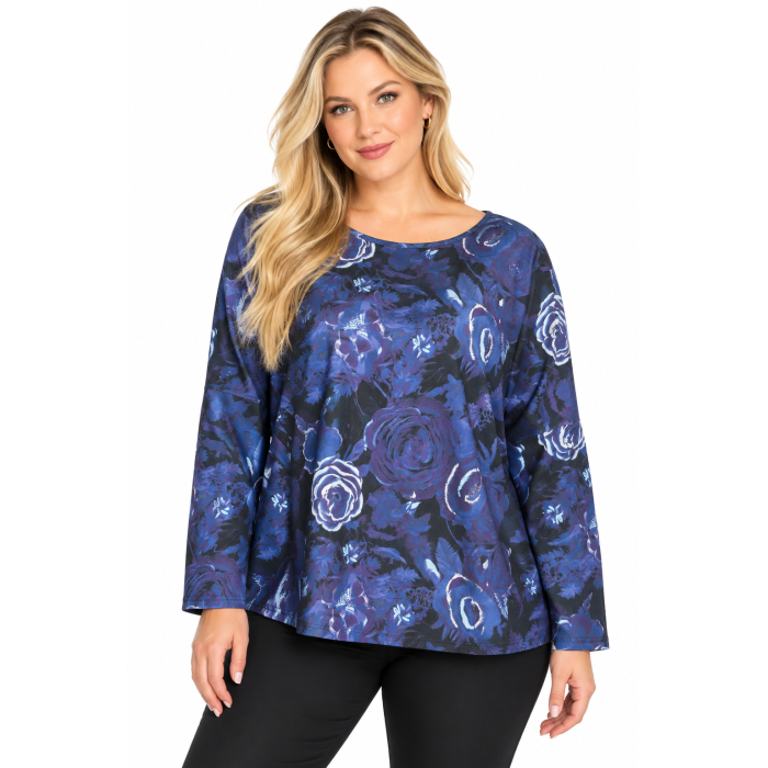 PLUS SIZE ΜΠΛΟΥΖΑ ΜΑΚΡΥΜΑΝΙΚΗ