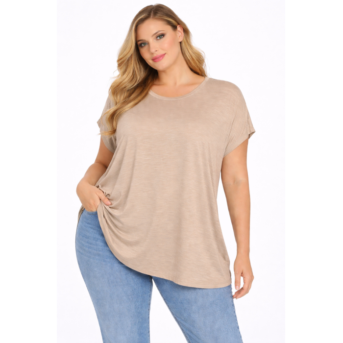 PLUS SIZE ΜΠΛΟΥΖΑ ΚΟΝΤΟΜΑΝΙΚΗ