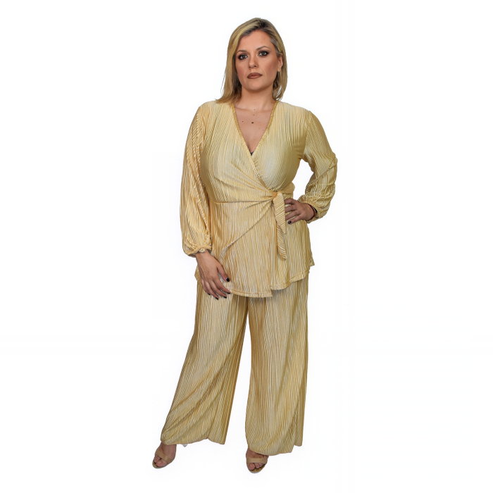 PLUS SIZE ΣΕΤ ΠΑΝΤΕΛΟΝΑ -ΜΠΛΟΥΖΑ