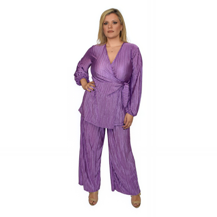 PLUS SIZE ΣΕΤ ΠΑΝΤΕΛΟΝΑ -ΜΠΛΟΥΖΑ