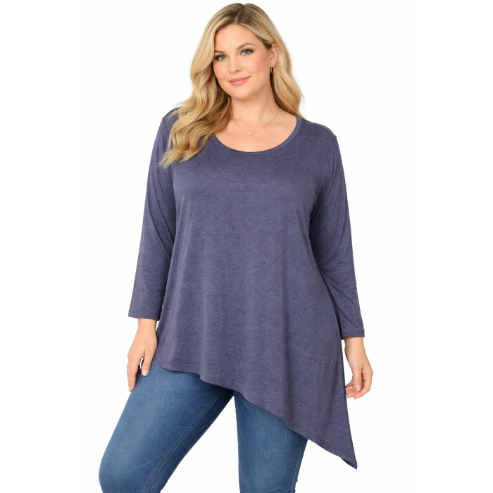 PLUS SIZE ΜΠΛΟΥΖΑ ΜΑΚΡΥΜΑΝΙΚΗ