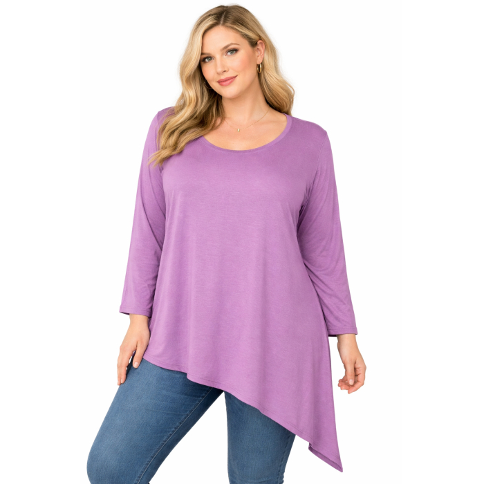 PLUS SIZE ΜΠΛΟΥΖΑ ΜΑΚΡΥΜΑΝΙΚΗ