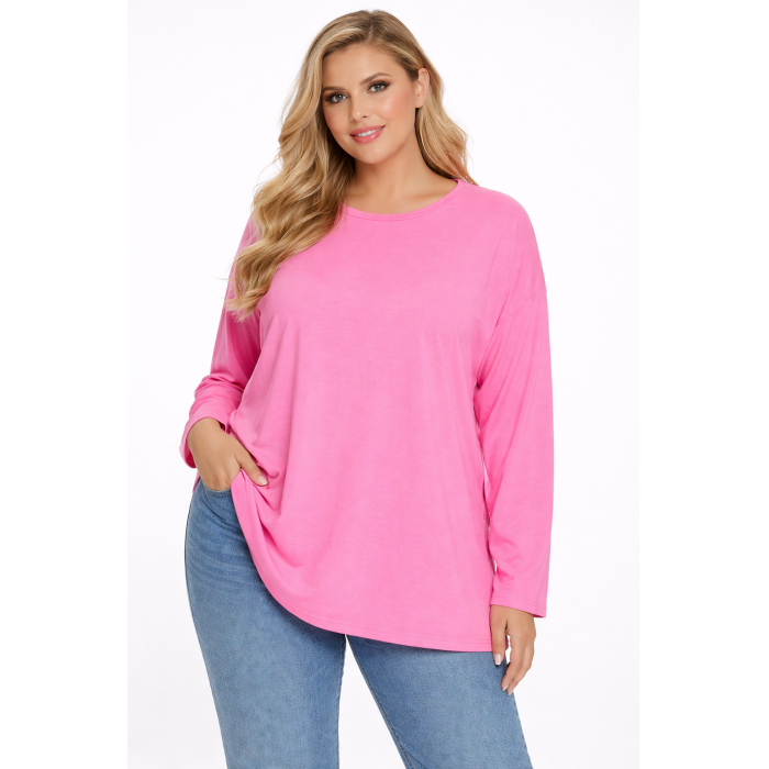 PLUS SIZE ΜΠΛΟΥΖΑ ΜΑΚΡΥΜΑΝΙΚΗ