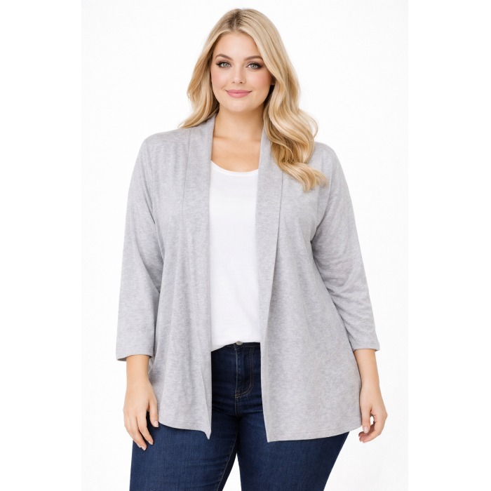 PLUS SIZE ΖΑΚΕΤΑ ΜΑΚΡΥΜΑΝΙΚΗ