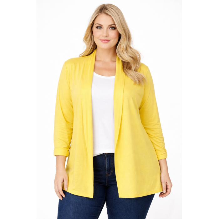 PLUS SIZE ΖΑΚΕΤΑ ΜΑΚΡΥΜΑΝΙΚΗ