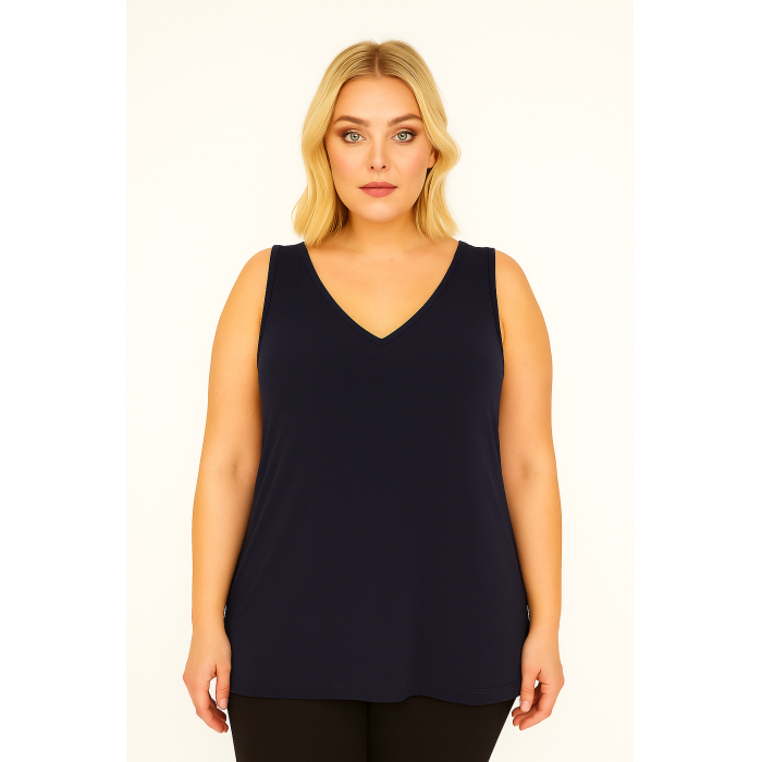 PLUS SIZE ΜΠΛΟΥΖΑ ΑΜΑΝΙΚΗ