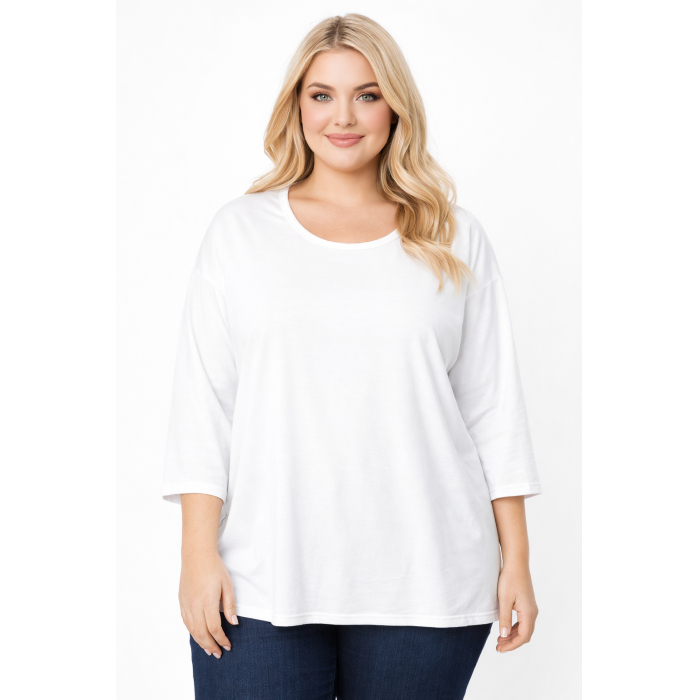 PLUS SIZE ΜΠΛΟΥΖΑ ΜΑΚΡΥΜΑΝΙΚΗ