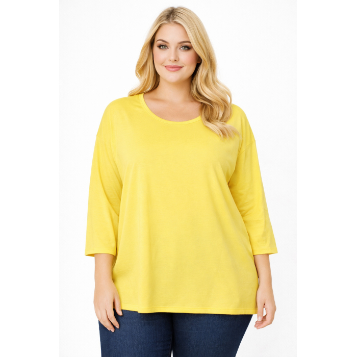 PLUS SIZE ΜΠΛΟΥΖΑ ΜΑΚΡΥΜΑΝΙΚΗ