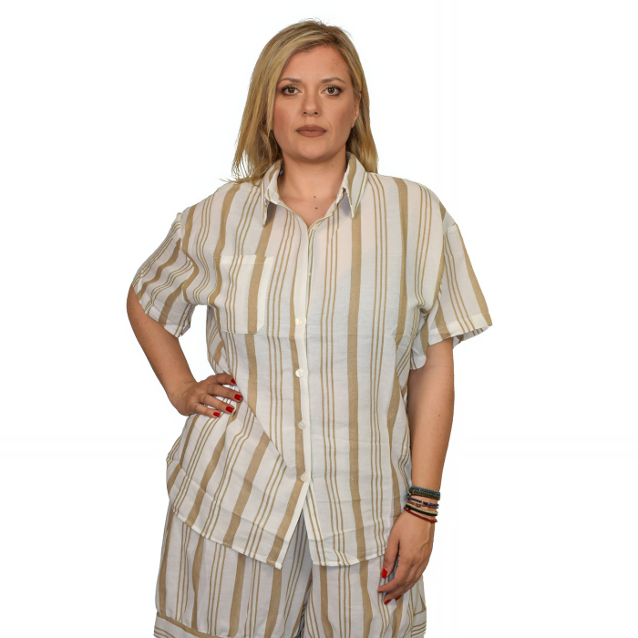 PLUS SIZE ΠΟΥΚΑΜΙΣΟ ΜΑΚΡΥΜΑΝΙΚΟ