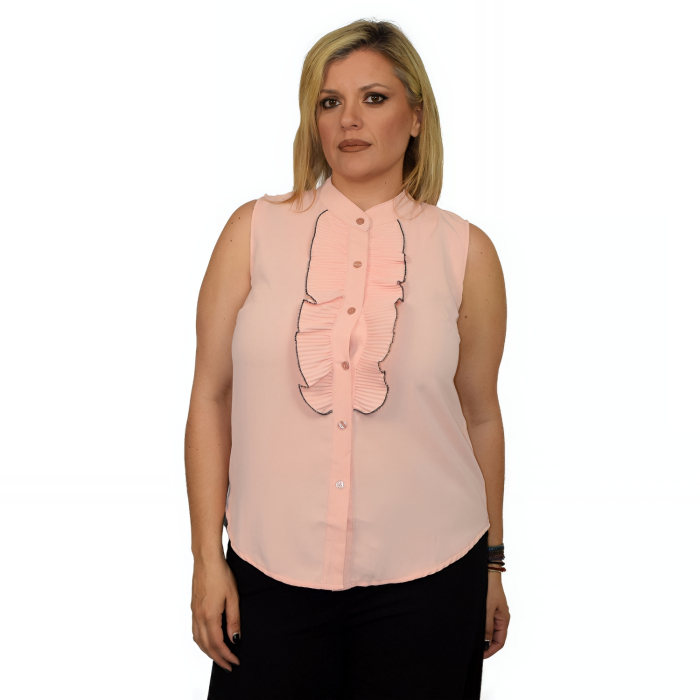 PLUS SIZE ΠΟΥΚΑΜΙΣΟ ΑΜΑΝΙΚΟ