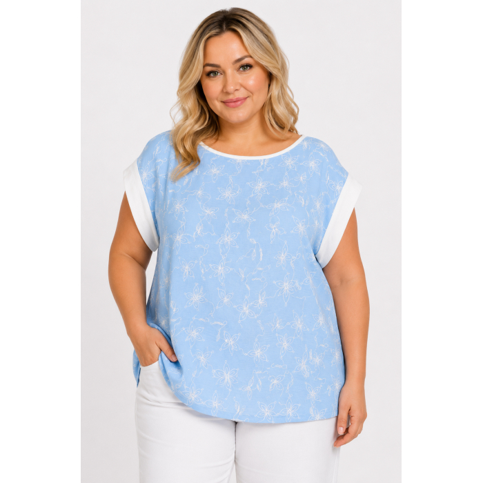 PLUS SIZE ΜΠΛΟΥΖΑ ΑΜΑΝΙΚΗ