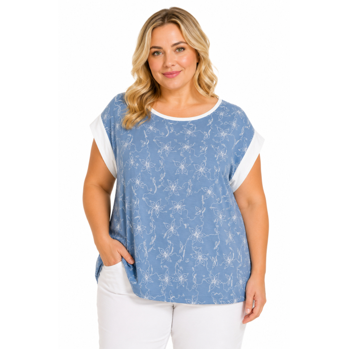 PLUS SIZE ΜΠΛΟΥΖΑ ΑΜΑΝΙΚΗ