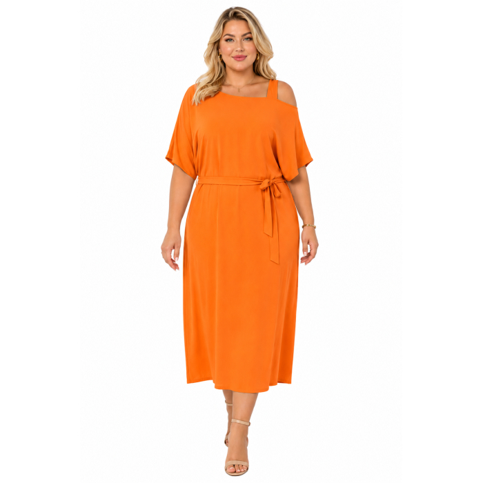 PLUS SIZE ΦΟΡΕΜΑ MAXI ΚΟΝΤΟΜΑΝΙΚΟ