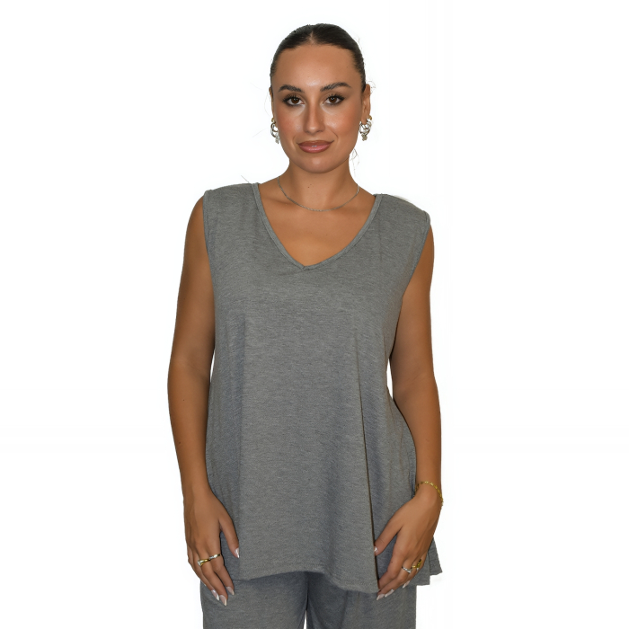 PLUS SIZE ΜΠΛΟΥΖΑ ΑΜΑΝΙΚΗ