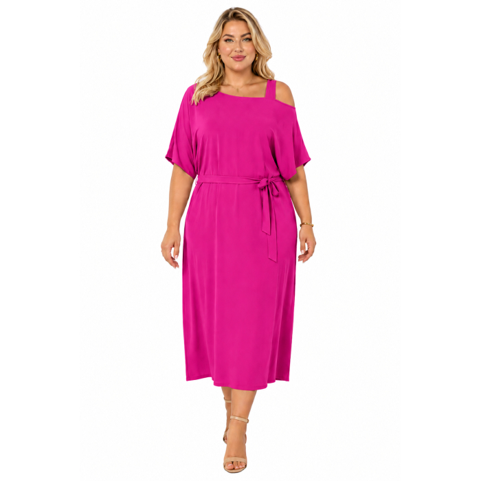 PLUS SIZE ΦΟΡΕΜΑ MAXI ΚΟΝΤΟΜΑΝΙΚΟ