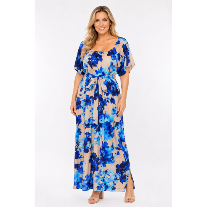 PLUS SIZE ΦΟΡΕΜΑ MAXI ΚΟΝΤΟΜΑΝΙΚΟ