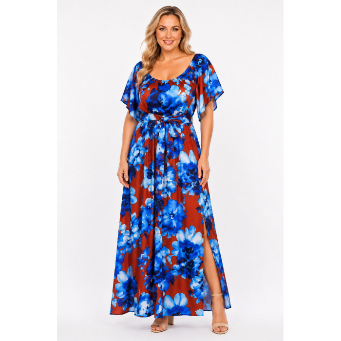 PLUS SIZE ΦΟΡΕΜΑ MAXI ΚΟΝΤΟΜΑΝΙΚΟ