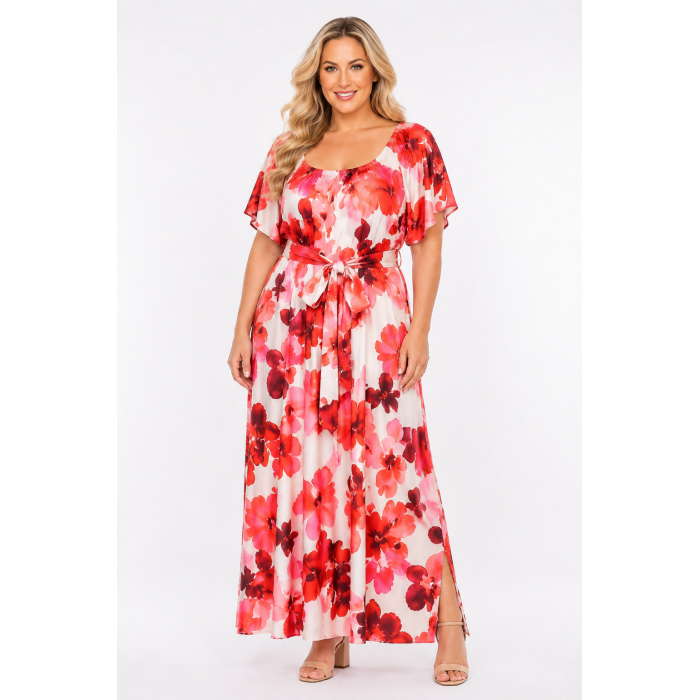 PLUS SIZE ΦΟΡΕΜΑ MAXI ΚΟΝΤΟΜΑΝΙΚΟ