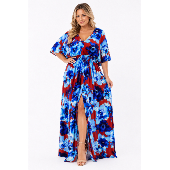PLUS SIZE ΦΟΡΕΜΑ MAXI ΚΟΝΤΟΜΑΝΙΚΟ