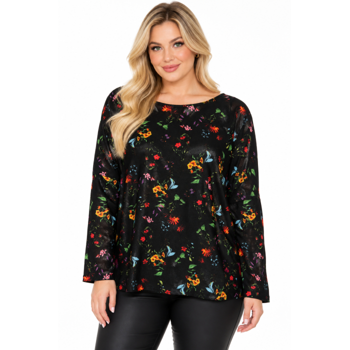 PLUS SIZE ΜΠΛΟΥΖΑ ΜΑΚΡΥΜΑΝΙΚΗ