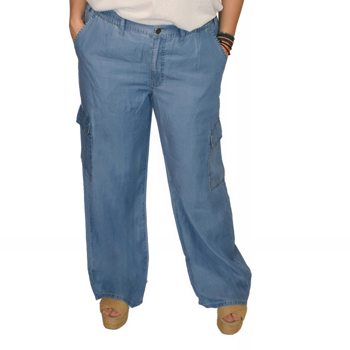 PLUS SIZE ΠΑΝΤΕΛΟΝΙ DENIM