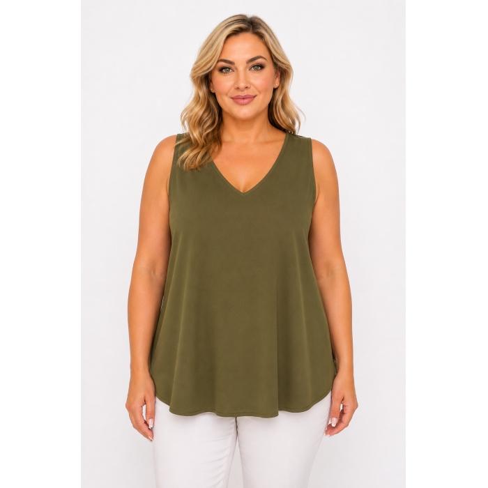 PLUS SIZE ΜΠΛΟΥΖΑ ΑΜΑΝΙΚΗ