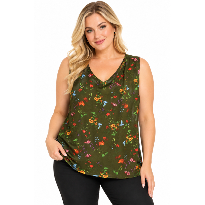 PLUS SIZE ΜΠΛΟΥΖΑ ΑΜΑΝΙΚΗ