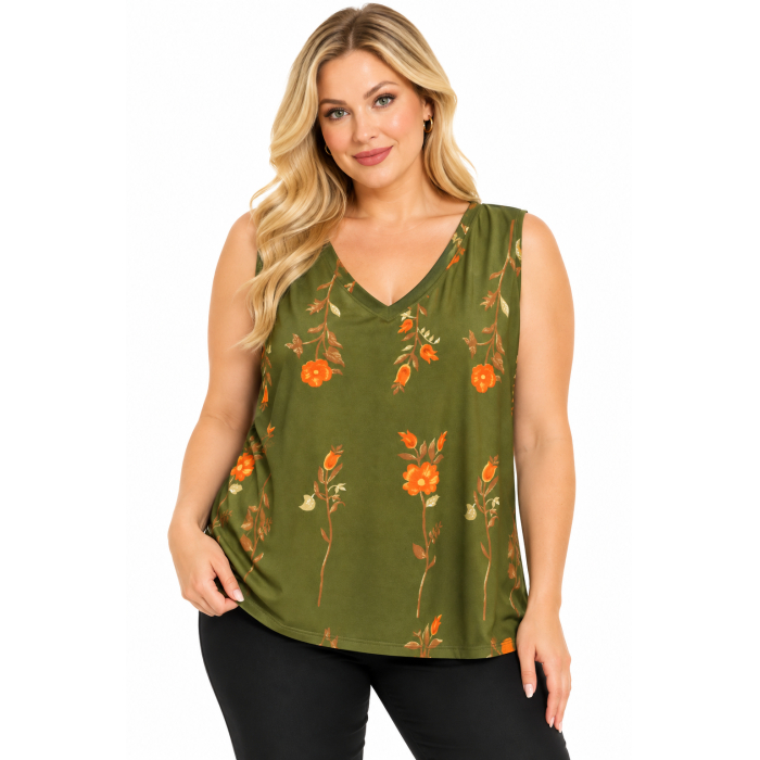 PLUS SIZE ΜΠΛΟΥΖΑ ΑΜΑΝΙΚΗ