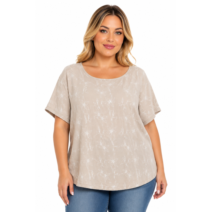PLUS SIZE ΜΠΛΟΥΖΑ ΚΟΝΤΟΜΑΝΙΚΗ