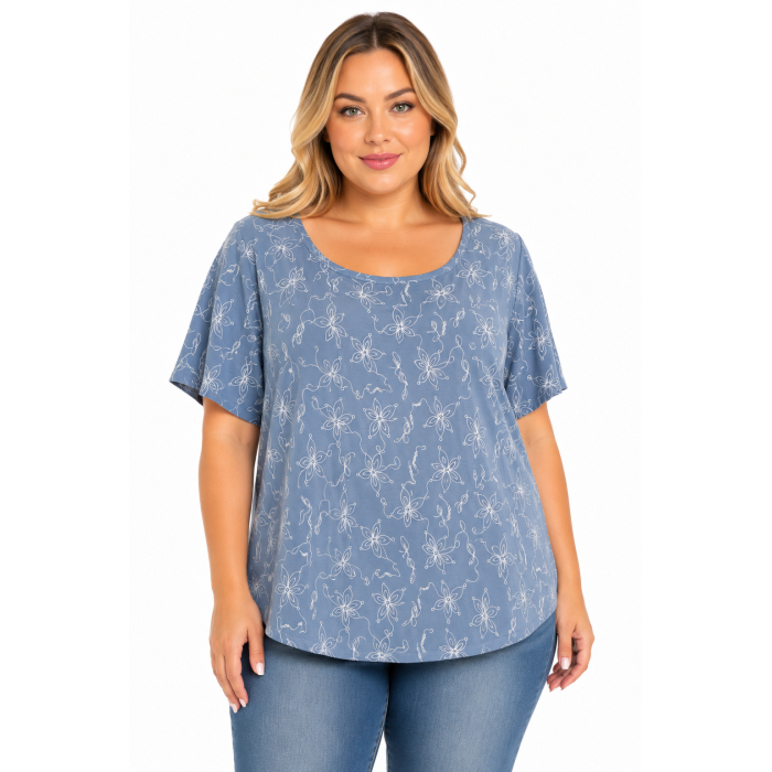PLUS SIZE ΜΠΛΟΥΖΑ ΚΟΝΤΟΜΑΝΙΚΗ