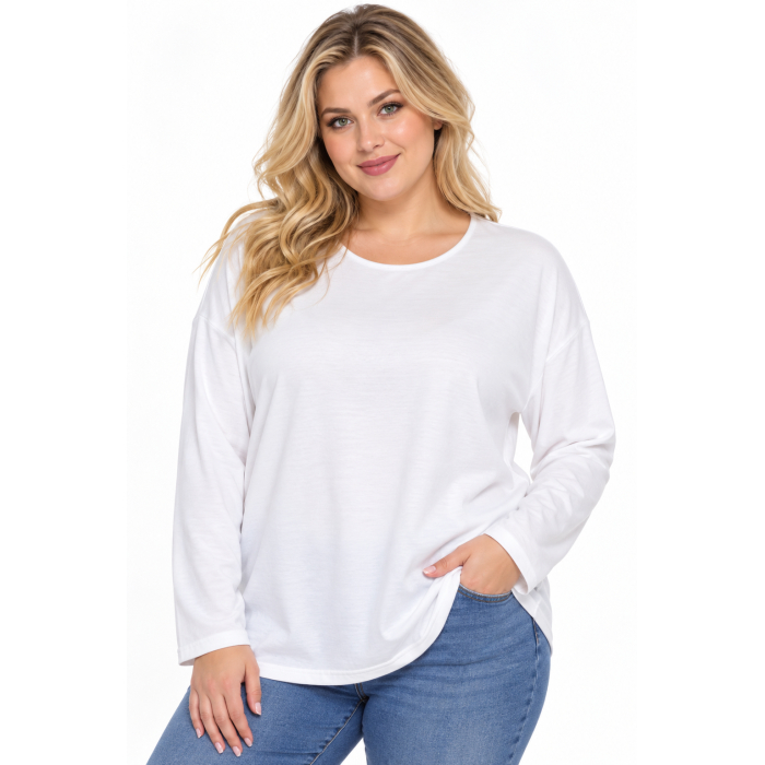 PLUS SIZE ΜΠΛΟΥΖΑ ΜΑΚΡΥΜΑΝΙΚΗ