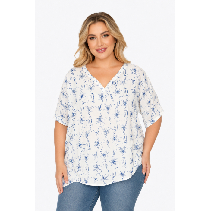 PLUS SIZE ΜΠΛΟΥΖΑ ΚΟΝΤΟΜΑΝΙΚΗ