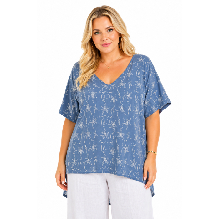 PLUS SIZE ΜΠΛΟΥΖΑ ΚΟΝΤΟΜΑΝΙΚΗ