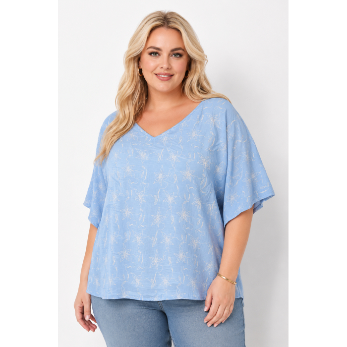 PLUS SIZE ΜΠΛΟΥΖΑ ΚΟΝΤΟΜΑΝΙΚΗ