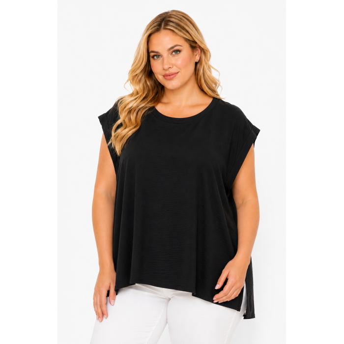 PLUS SIZE ΜΠΛΟΥΖΑ ΑΜΑΝΙΚΗ