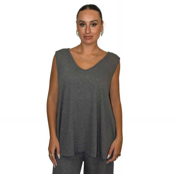 PLUS SIZE ΜΠΛΟΥΖΑ ΑΜΑΝΙΚΗ