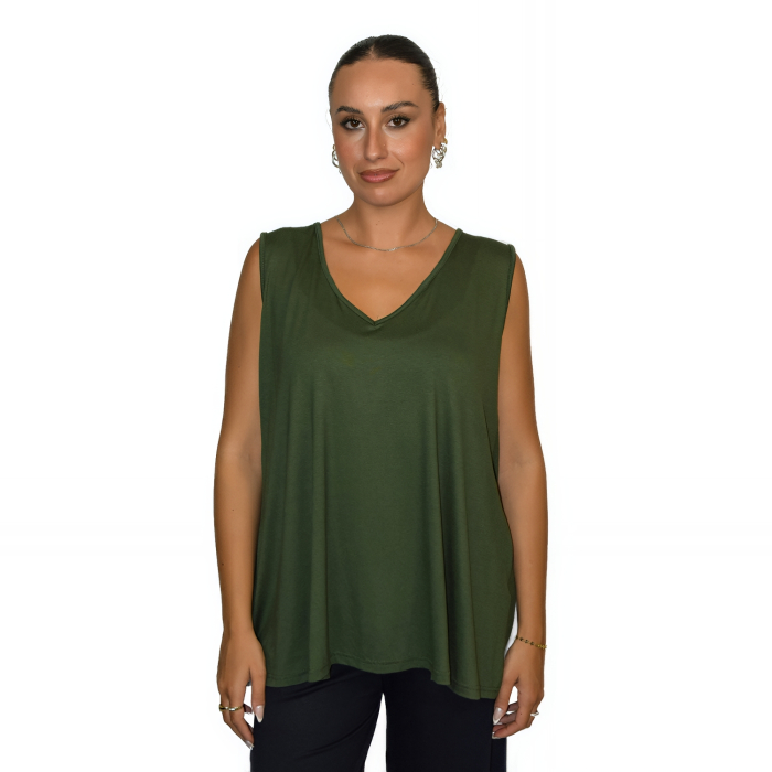 PLUS SIZE ΜΠΛΟΥΖΑ ΑΜΑΝΙΚΗ