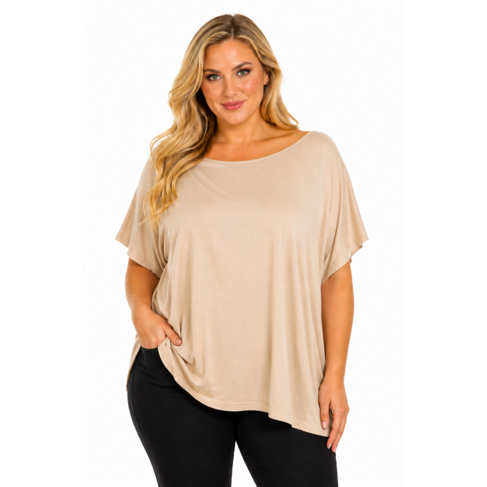 PLUS SIZE ΜΠΛΟΥΖΑ ΚΟΝΤΟΜΑΝΙΚΗ