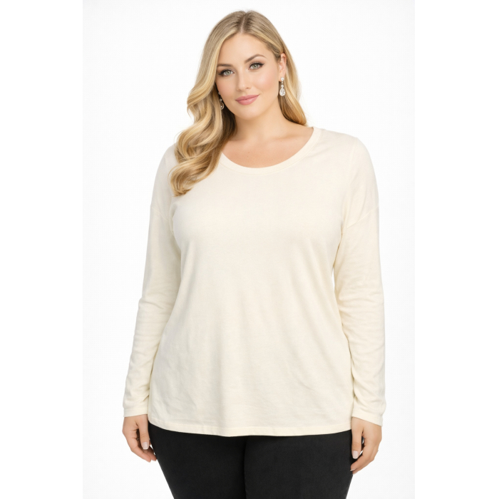 PLUS SIZE ΜΠΛΟΥΖΑ ΜΑΚΡΥΜΑΝΙΚΗ