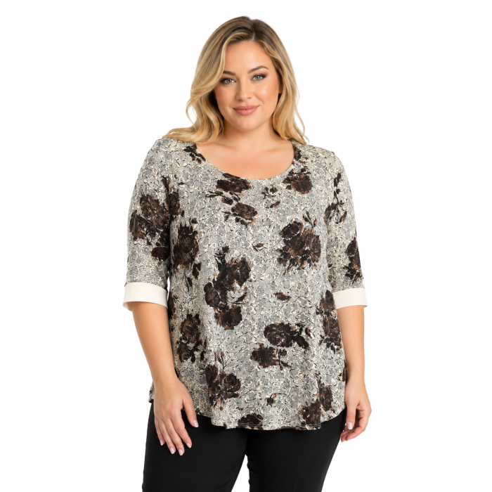 PLUS SIZE ΜΠΛΟΥΖΑ ΚΟΝΤΟΜΑΝΙΚΗ