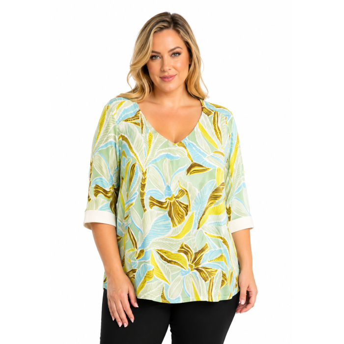 PLUS SIZE ΜΠΛΟΥΖΑ ΚΟΝΤΟΜΑΝΙΚΗ